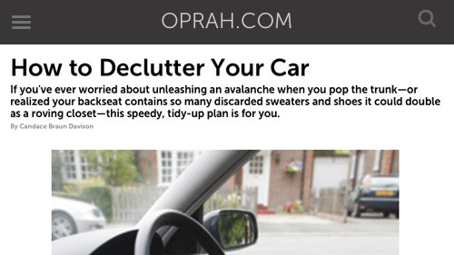 How to Declutter Your Car